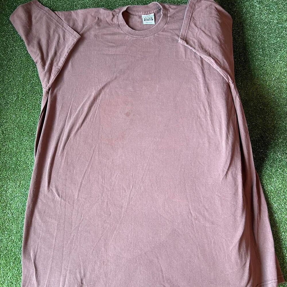 Pro-club Men's Brown and Pink T-shirt